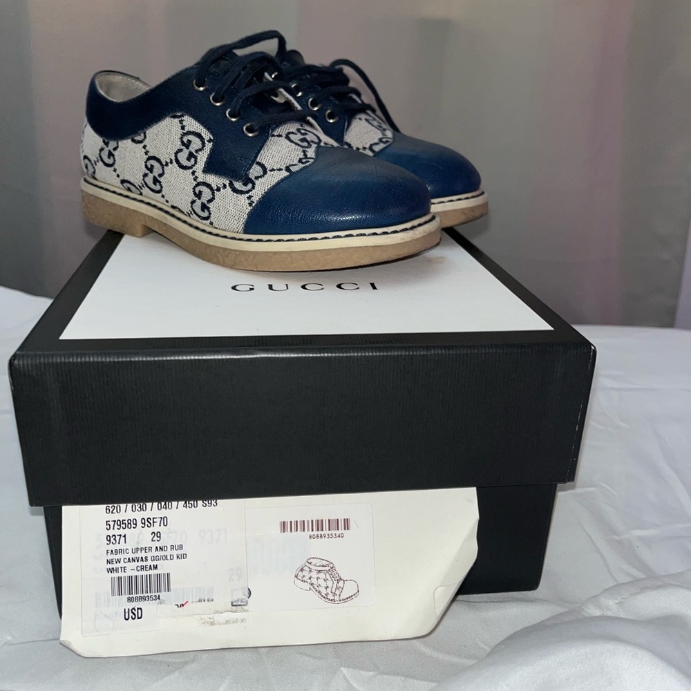 Gently worn kids Gucci shoes